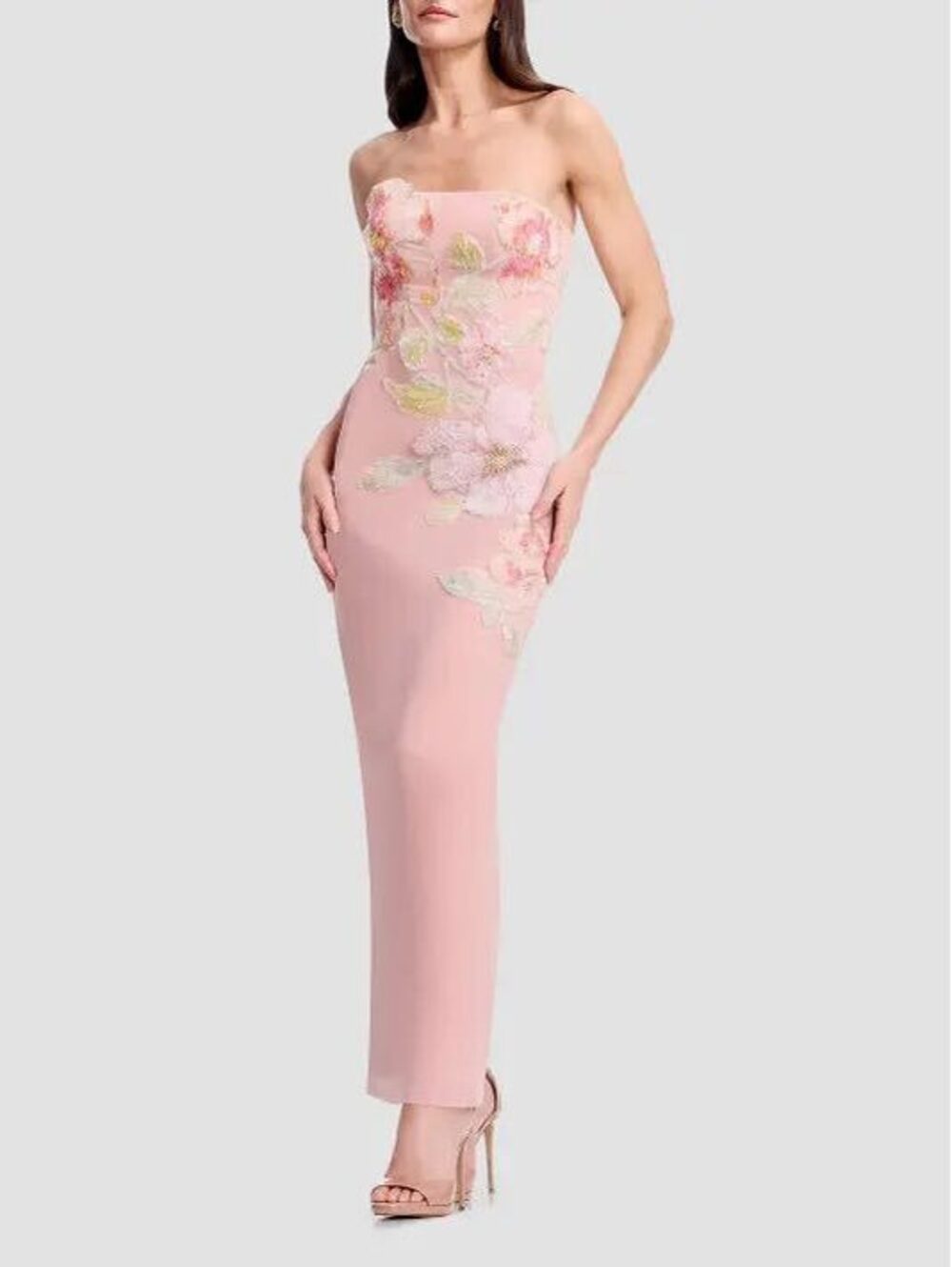 Dress The Population Viviana Floral Column Gown